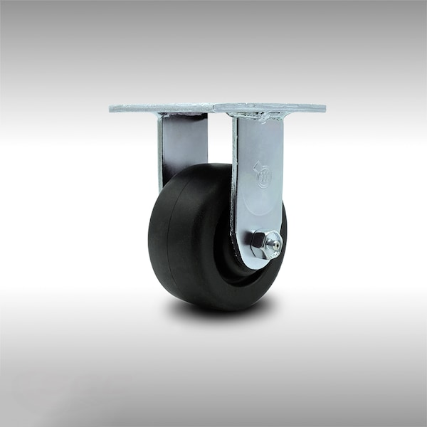4 Inch Stainless Steel Polyolefin Wheel Rigid Caster with Ball Bearing SCC